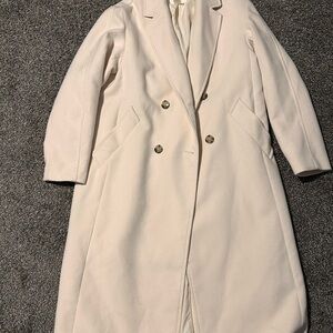 H&M Elegant Cream Trench Coat